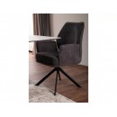 Стул SIGNAL HUGO Brego 18 темно-серый/черный, поворотный